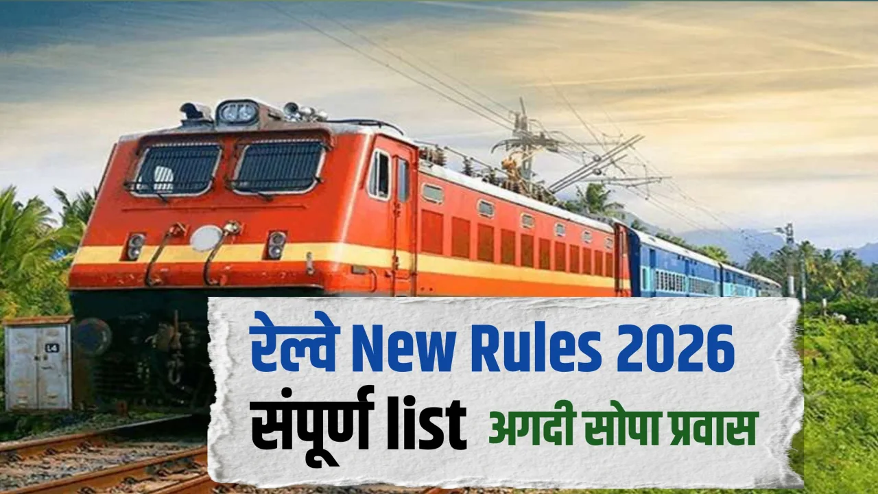 2026 मध्ये रेल्वे तिकीट बुकिंगचे नवे नियम