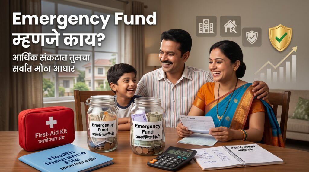 Emergency Fund म्हणजे काय, तो किती असावा, कुठे ठेवावा आणि आर्थिक संकटात तो का महत्त्वाचा आहे याची संपूर्ण माहिती सोप्या मराठीत जाणून घ्या.