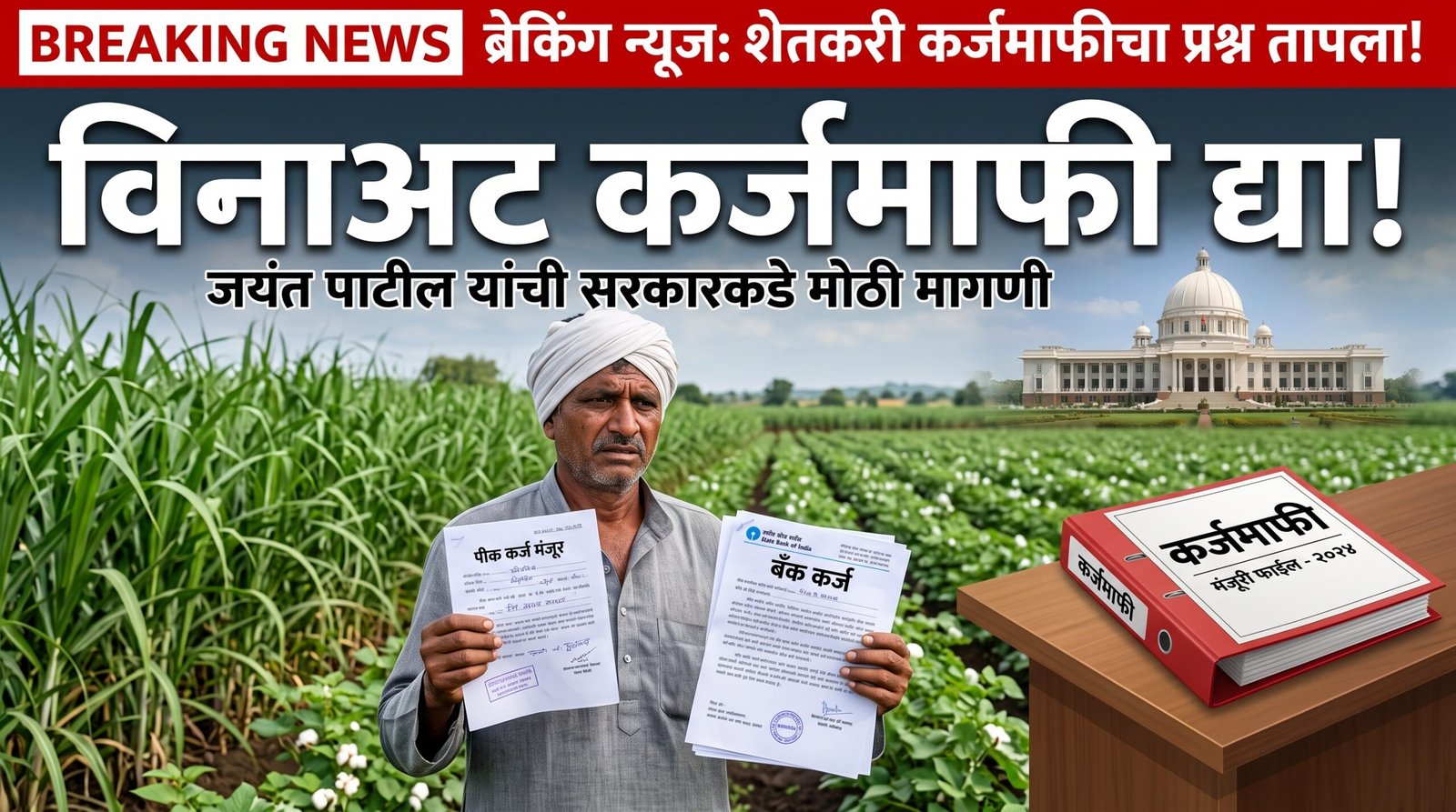 कर्जमाफीवरून विधानसभेत गदारोळ