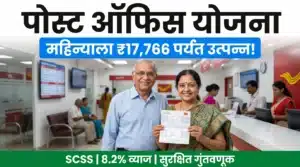 पोस्ट ऑफिस SCSS योजनेत ₹26 लाखांच्या गुंतवणुकीवर मिळणाऱ्या मासिक व्याजाची माहिती दर्शविणारे प्रतीकात्मक चित्र
