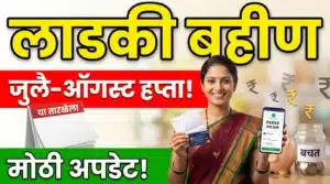 लाडकी बहीण योजनेतील जुलै-ऑगस्ट हप्ता, e-KYC मुदतवाढ आणि मंत्री आदिती तटकरे यांच्या अपडेटचे प्रतीकात्मक चित्र