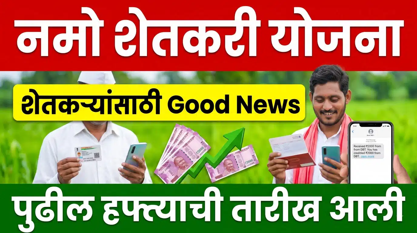 नमो शेतकरी योजनेच्या लाभार्थ्यांसाठी Good News! पुढील हप्त्याबाबत मोठी अपडेट