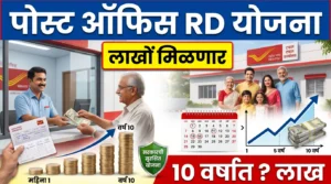 पोस्ट ऑफिस RD योजना 10 वर्षांत 15.37 लाख मराठी