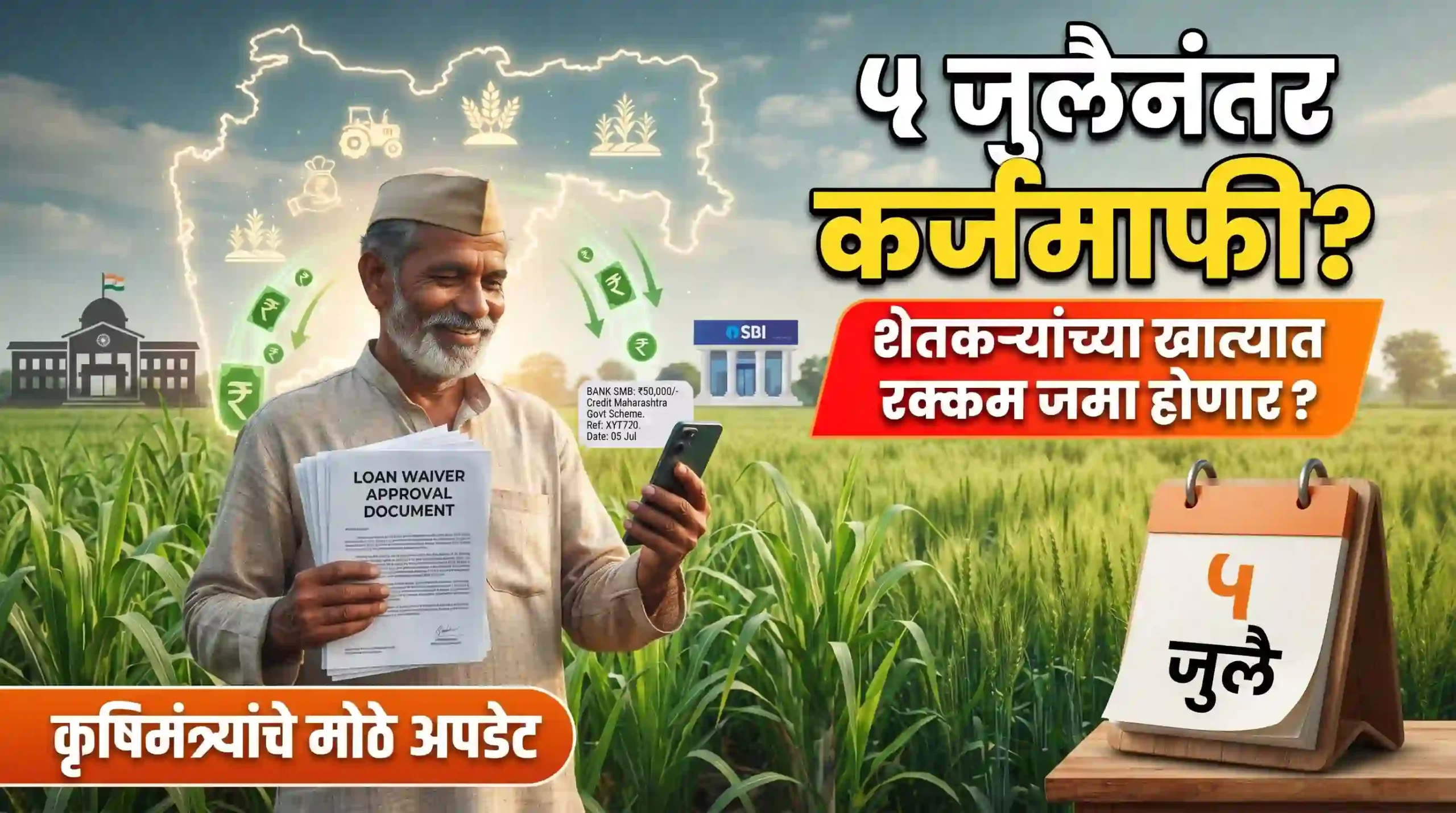 महाराष्ट्रातील शेतकरी कर्जमाफीबाबत मोठे अपडेट