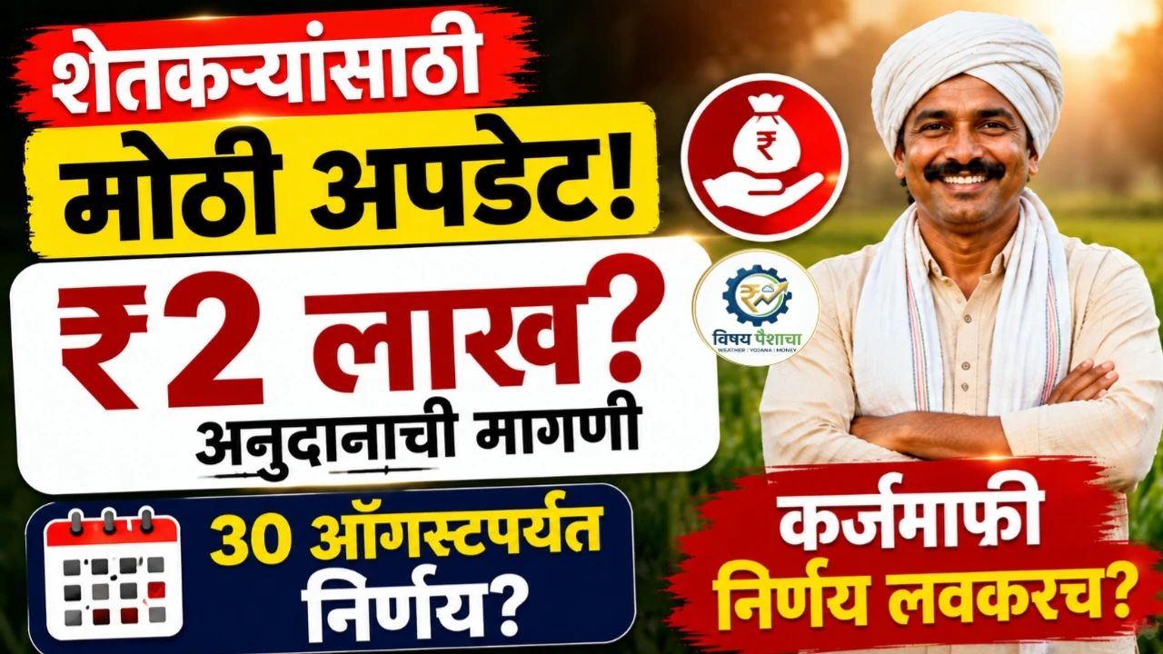 शेतकरी कर्जमाफी 2026 आणि 2 लाख अनुदान नवीन अपडेट