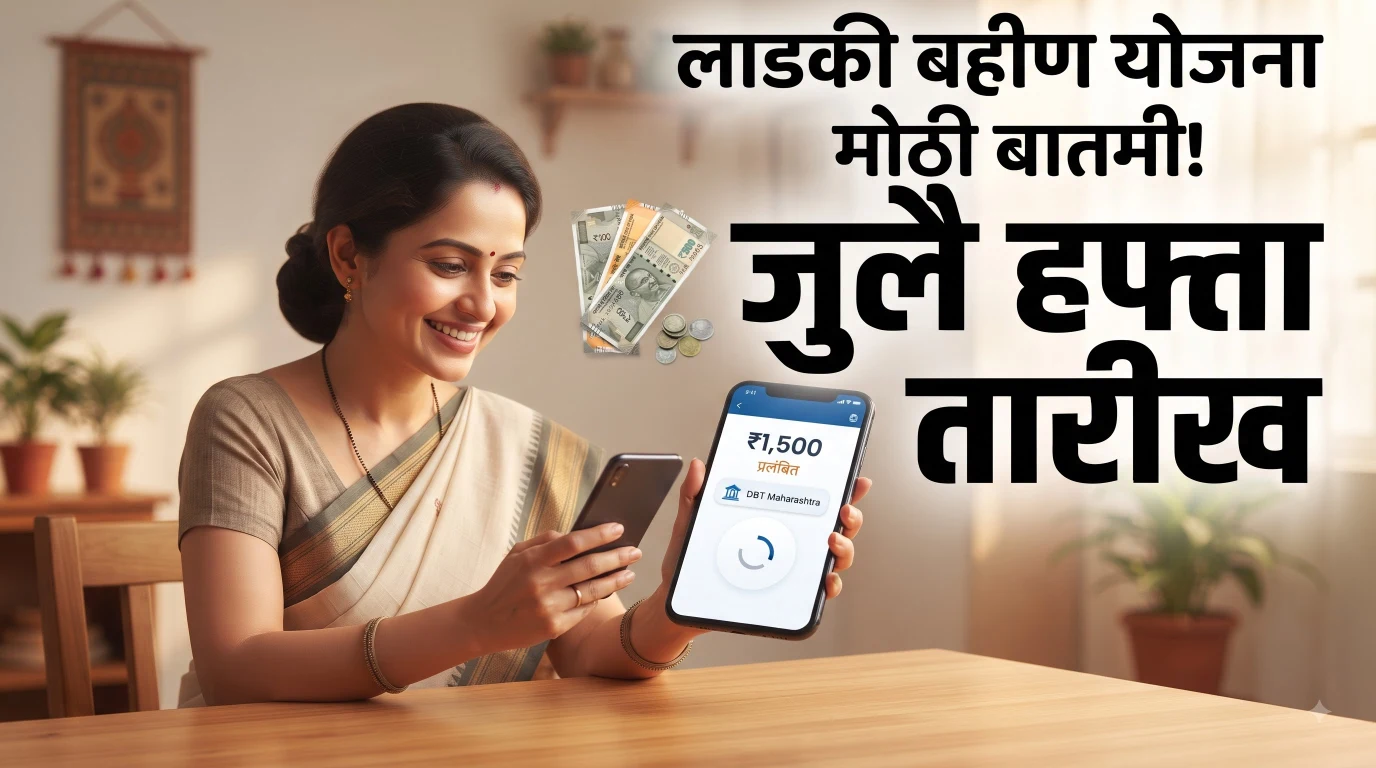 लाडकी बहीण योजनेच्या जुलैच्या ₹1500 हप्त्याबाबत मोठी अपडेट