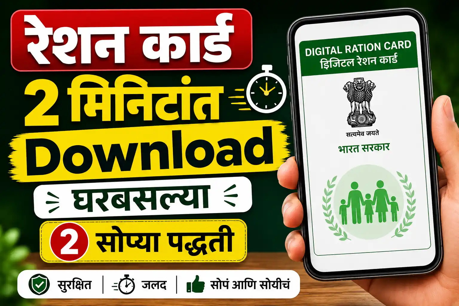Ration Card Download DigiLocker UMANG दोन सोप्या पद्धती