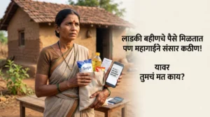 लाडकी बहीणचे पैसे मिळतायत, पण महागाईमुळे संसार चालत नाही; महिलेचा सरकारला थेट सवाल
