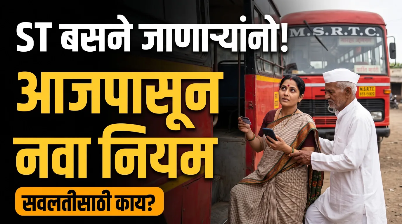 NCMC Card: ST बसने जाणाऱ्या महिलांनो, ज्येष्ठांनो! आजपासून हा नियम लागू; सवलतीसाठी काय करायचं?