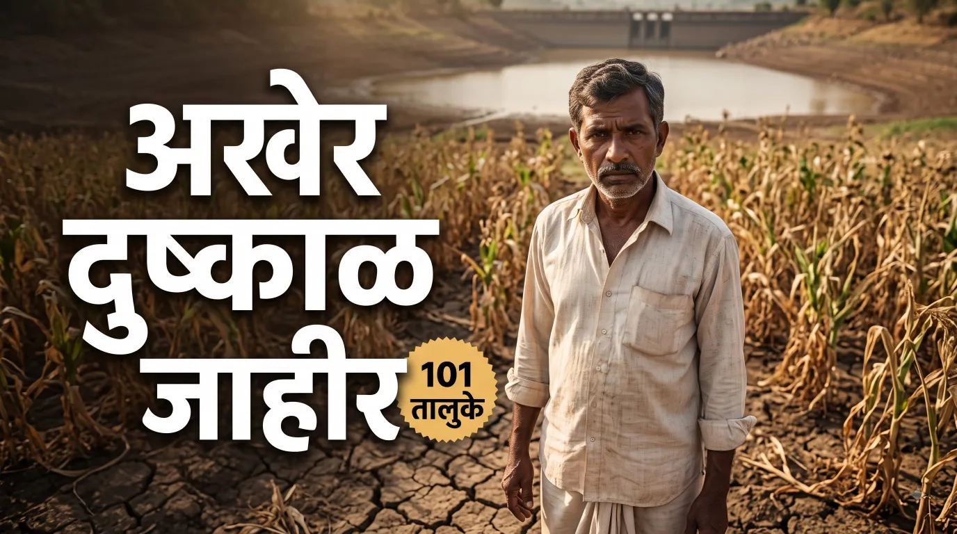 या राज्याने अखेर 101 तालुक्यांत दुष्काळ जाहीर केला; शेतकऱ्यांसाठी सर्वात मोठी बातमी