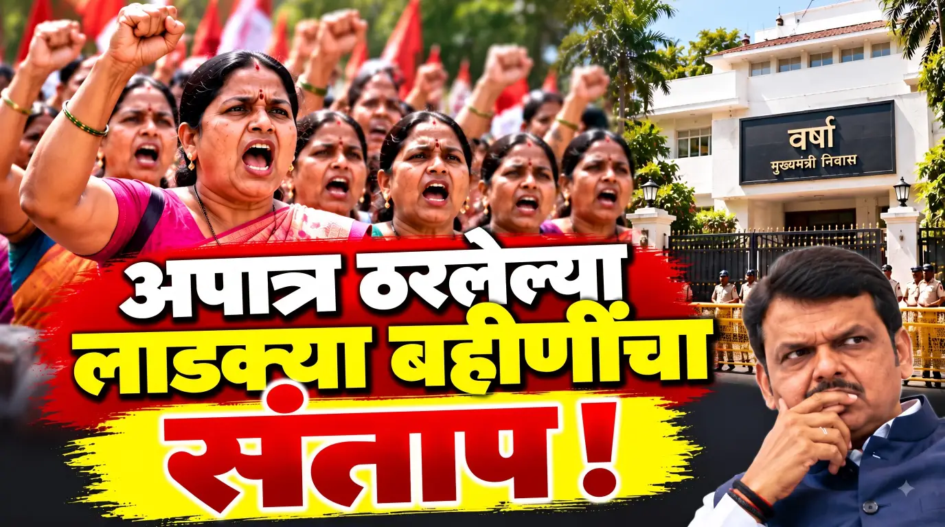 अपात्र ठरलेल्या लाडक्या बहिणींचा संताप! 26 ऑक्टोबरला वर्षा बंगल्यावर आंदोलनाचा इशारा