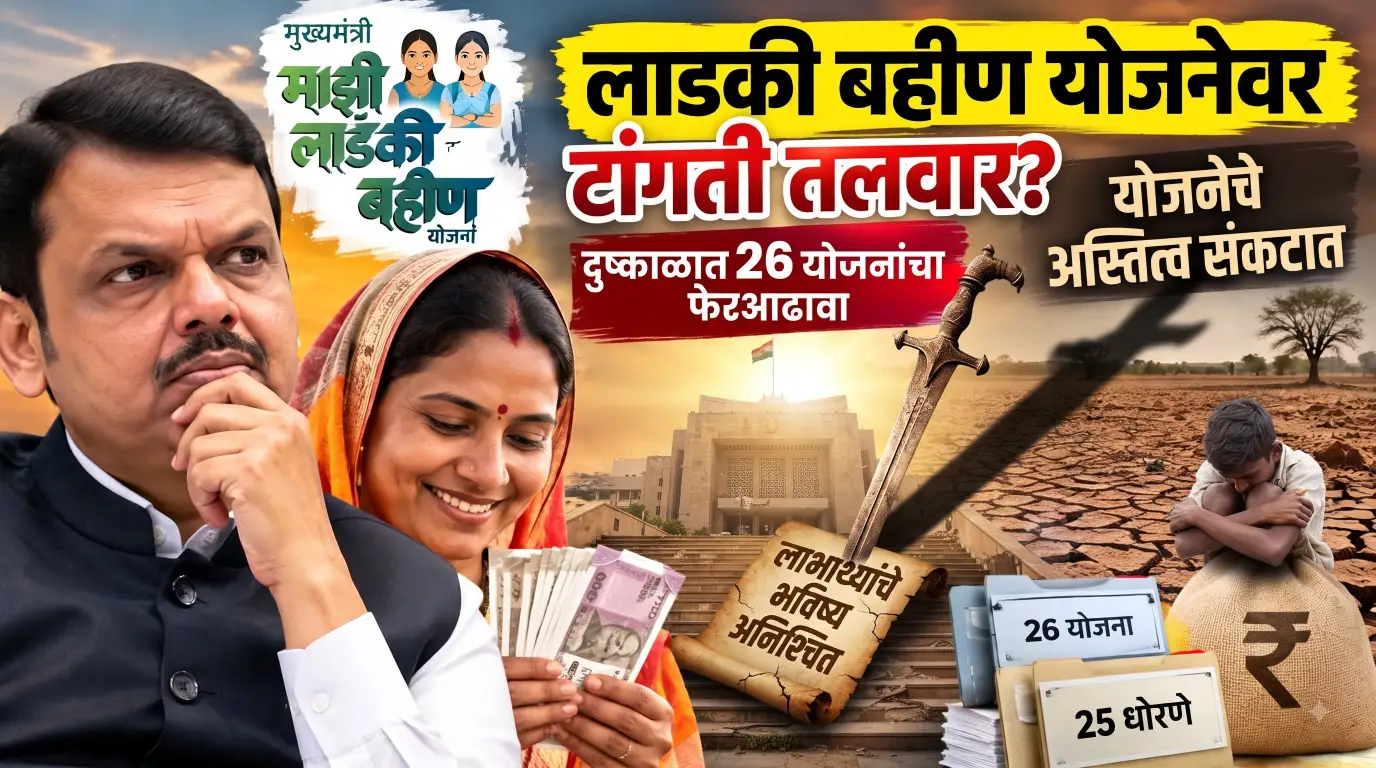 लाडकी बहीण योजनेवर आर्थिक भार वाढला? दुष्काळाच्या पार्श्वभूमीवर 26 योजनांचा फेरआढावा