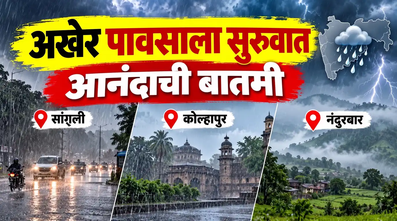 Rain Alert: वादळी वाऱ्यासह तुफान पावसाने सांगली, कोल्हापूर आणि नंदुरबारला झोडपलं; झाडं कोसळली, लोकांची तारांबळ!
